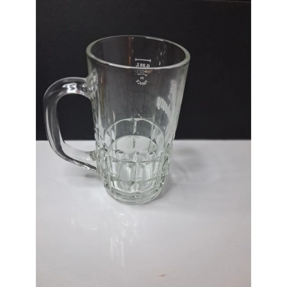 Vintage Kronenbourg 1664 Glass Beer Mug Stein 0.5L Barware Collector 6.25